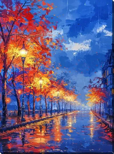 Картина маслом Аллея №11