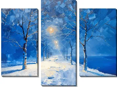 Модульная картина Аллея №13