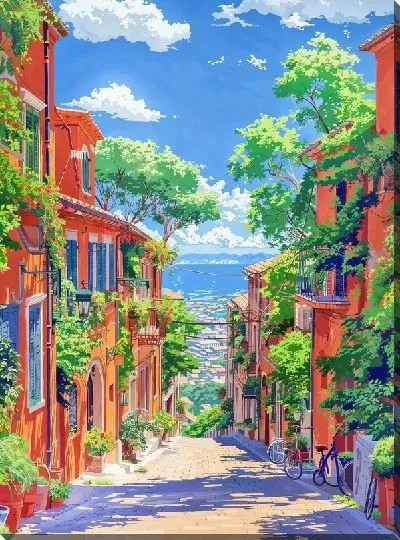 Картина маслом Аллея №15