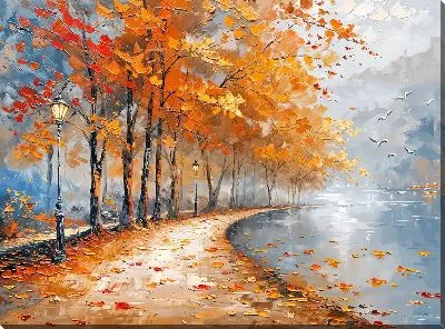 Картина маслом Аллея №22