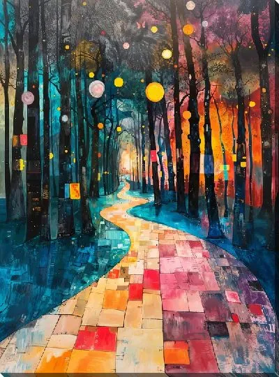 Картина маслом Аллея №23