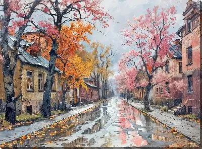 Картина маслом Аллея №24