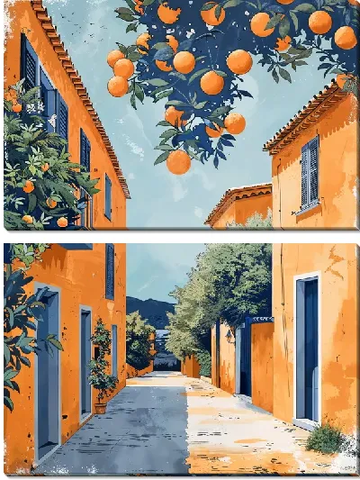 Модульная картина Аллея №25