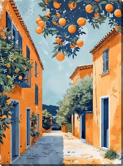 Картина маслом Аллея №25