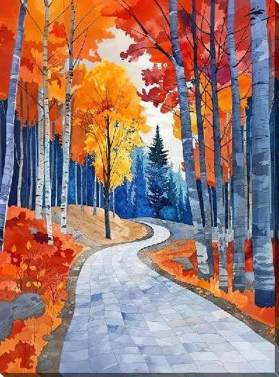 Картина маслом Аллея №27