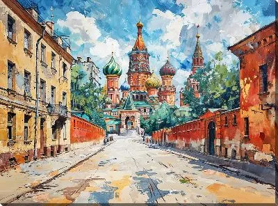 Картина маслом Аллея №31