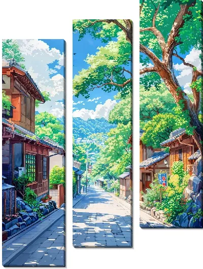 Модульная картина Аллея №32