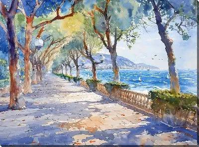 Картина маслом Аллея №37