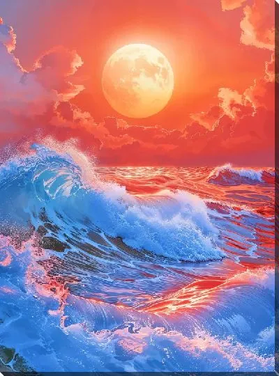 Картина маслом Волны №31