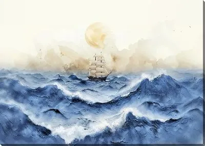 Картина маслом Волны №12