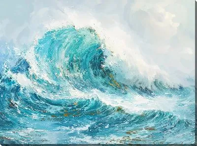 Картина маслом Волны №26
