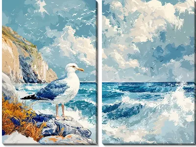 Модульная картина Волны №42