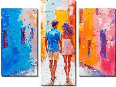 Модульная картина Парная прогулка