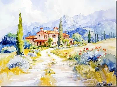 Картина маслом Летний пейзаж №341