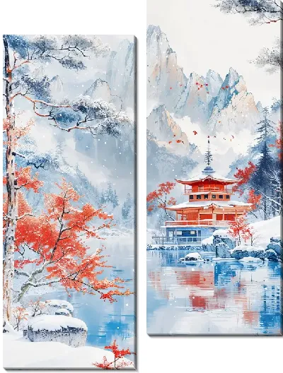 Модульная картина Зимний мотив №1