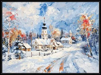 Картина Зимний мотив №6