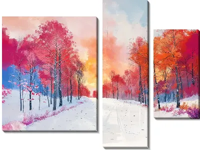 Модульная картина Зимний мотив №23
