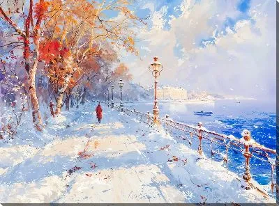 Картина маслом Зимний мотив №27