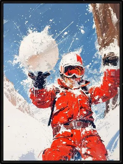 Картина Сноубордистка