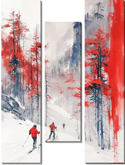 Модульная картина Зимний мотив №50