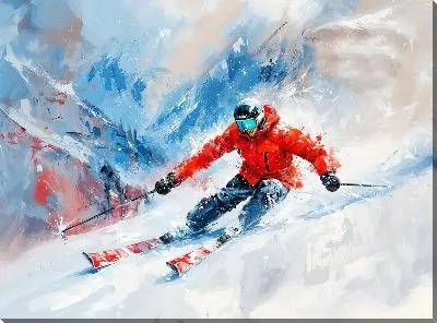 Картина маслом Зимний мотив №51