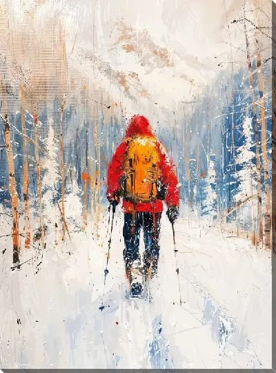 Картина маслом Зимний мотив №52