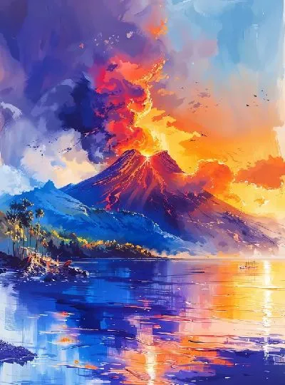 Плакат Вулкан №11