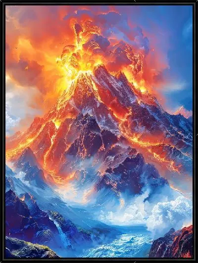 Картина Вулкан №12