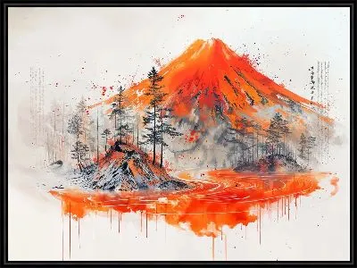 Картина Вулкан №13