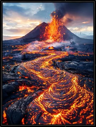 Картина Вулкан №18