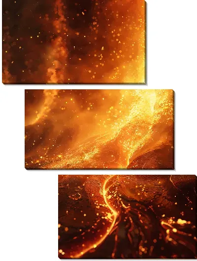 Модульная картина Вулкан №20