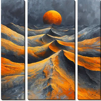 Модульная картина Вулкан №28