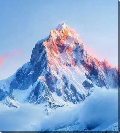 Картина маслом Величественные горы №1