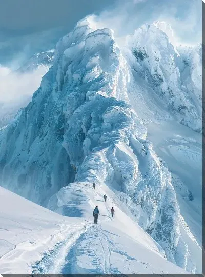 Картина маслом Величественные горы №5