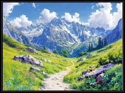 Картина Величественные горы №9