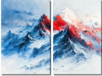 Модульная картина Величественные горы №26