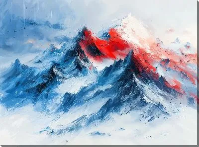 Картина маслом Величественные горы №26