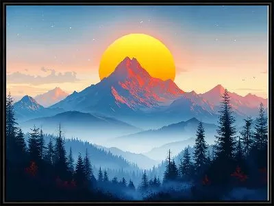 Картина Величественные горы №29