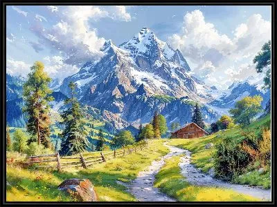 Картина Величественные горы №34