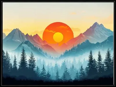 Картина Величественные горы №36