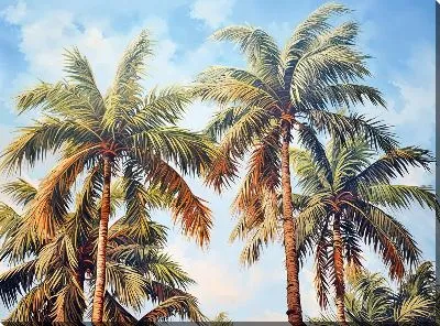 Картина маслом Тропические пальмы №8