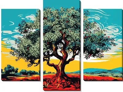 Модульная картина Оливковое дерево №8