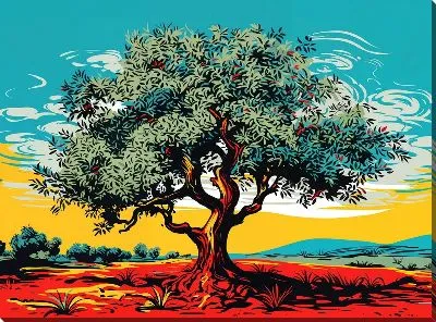 Оливковое дерево №8