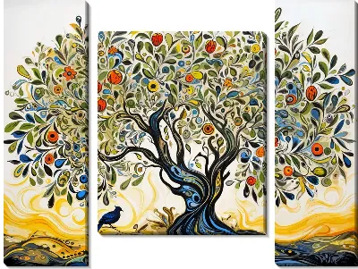 Модульная картина Оливковое дерево №10