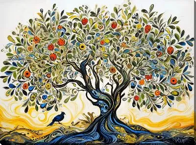 Картина маслом Оливковое дерево №10