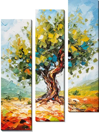 Модульная картина Оливковое дерево №12