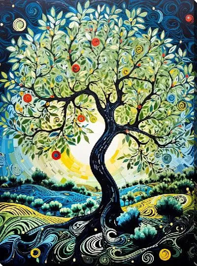 Постер Оливковое дерево №17