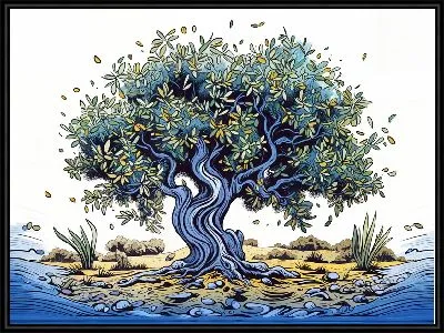 Картина Оливковое дерево №18