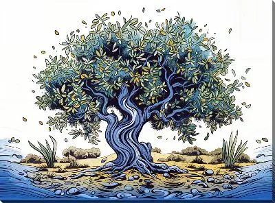 Картина маслом Оливковое дерево №18