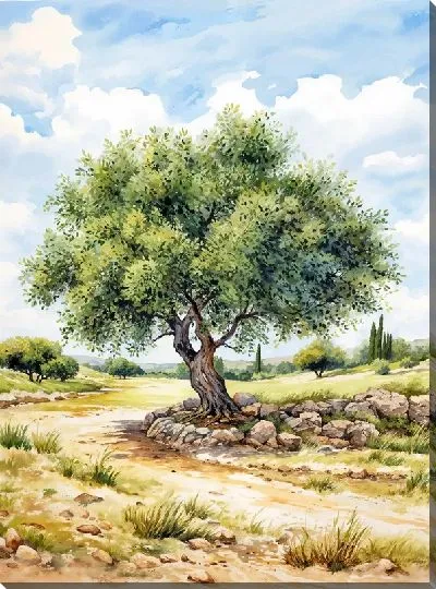 Картина маслом Оливковое дерево №22